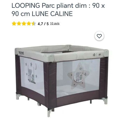 Parc Pliable Très Bon État, A À Peine Servi