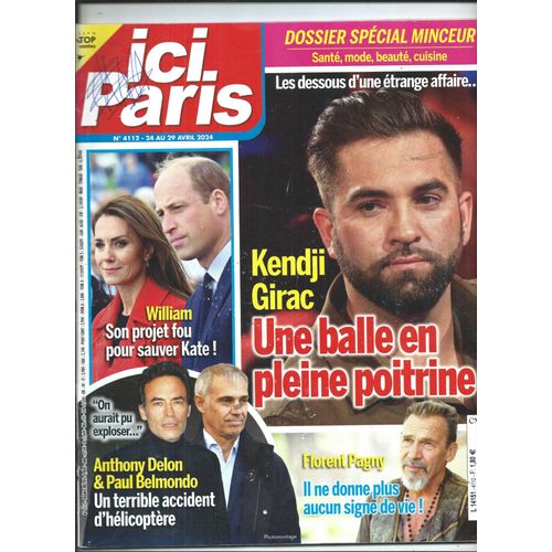Ici Paris 24/04/2024 Kendji Girac, Anthony Delon Et Paul Belmondo, Florent Pagny, Dany Boon & Laurence Arné, Maïwenn Le Besco, Véronique Sanson, Julia Vignali, Dave, Sheila, Sting, Cali, M. Pokora