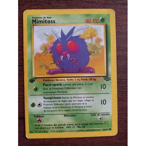 Carte Pokemon Mimitoss Wizard De 1995 Edition 1