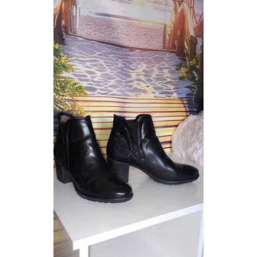 Bottines En Cuir Véritable De Marque Minka Design - 38