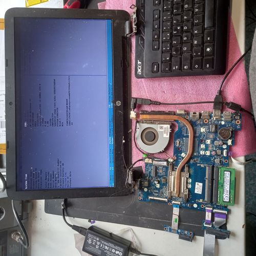 HP 15-AC carte mére + carte fille  LA-C701P