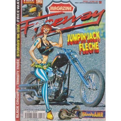 Freeway Magazine 58 De 1996 Bloody Amr,Dyna,Fxr,Red Hot Pepper,Harley Bad Boy,