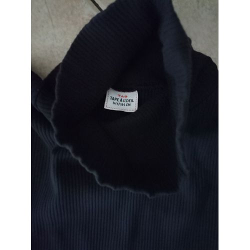 Sous Pull Col Roulé Noir Tape A L'oeil 14 Ans