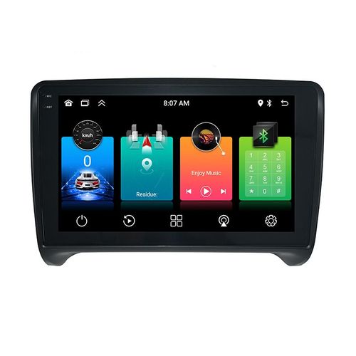 Autoradio Gearelec 9 Pouces Android Pour Audi Tt Mk2 8j 2006 - 2014 Avec Carplay Andriod Auto Gps Navigation Bt Rds Wifi ¿4+64go¿