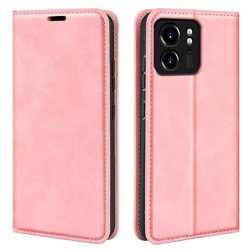 Coque À Rabat Magnétique Auto-Absorbée Pour Motorola Edge 40 5g Skin-Touch Wallet Stand Phone Cover