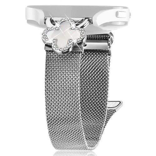 Pour Garminmove Style Vivomove Style Milanese Bracelet De Montre Magnétique En Métal Clover Decor, Taille : L -