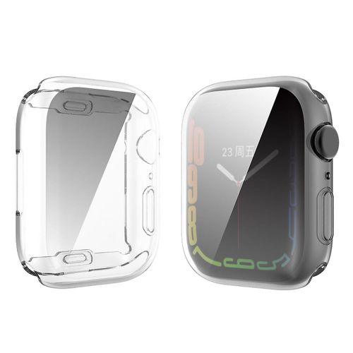 Housse De Protection En Tpu Avec Écran En Verre Trempé 9h Pour Apple Watch Series 9/8/7 45mm