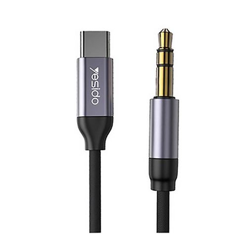 YESIDO YAU20 1m USB C vers 3.5mm Mâle Audio Aux Câble Type C vers 3.5mm Casque Stéréo Cordon de Voiture