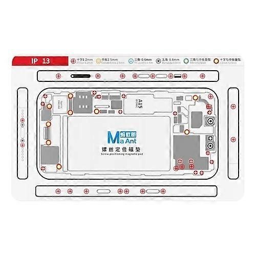 Maant Pour Iphone 13 Outil De Réparation De Téléphone De Positionnement De Vis Magnétique Double Face