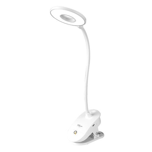 Yage Yg-8102 Lampe À Pince Pour La Protection Des Yeux Anneau De Bureau Lumière 3 Modes De Couleur - Blanc