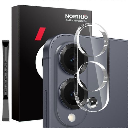 Northjo Pour Samsung Galaxy S25 Edge Camera Lens Protector Tempered Glass Hd Clear 3d Full Coverage
