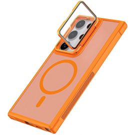 Pour Samsung Galaxy S25 Ultra Case Compatible Avec Magsafe Lens Cover Béquille Matte Back Cover - Ou