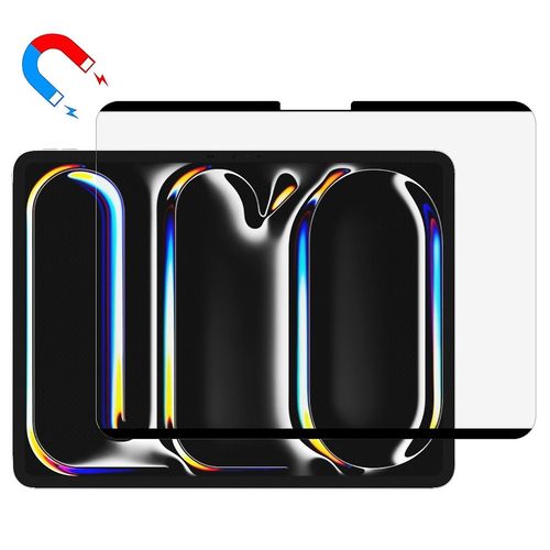 Protecteur D¿Écran Magnétique Pour Ipad Pro 13 (2024) Film Pvc Réutilisable Amovible Au Toucher Papier