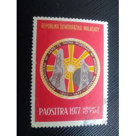 Timbre Madagascar Yt 618 75e Anniversaire De L'académie 1977 (030309 )