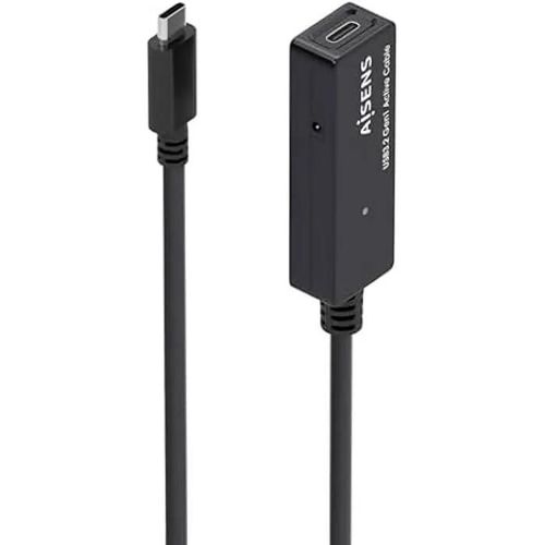 Câble USB - AISENS - A107-0870 - USB 3.2 Gen1X1 - 10 m - Noir avec amplificateur