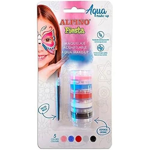 Maquillage Visage Aquarellable - Alpino - Dl000621 - 5 Couleurs - Facile À Appliquer - Testé Dermatologiquement
