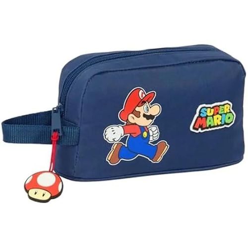Porte-Petit-déjeuner Thermique - SAFTA - Super Mario Trick - 21,5 x 6,5 x 12 cm - Bleu - Enfant