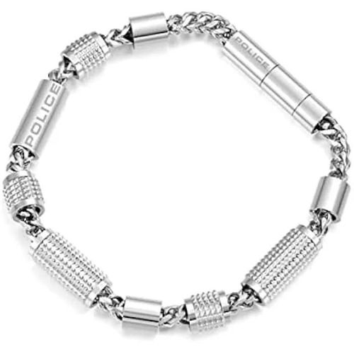 Bracelet - Police - Acier Inoxydable - Pour Homme - Adulte - Durable