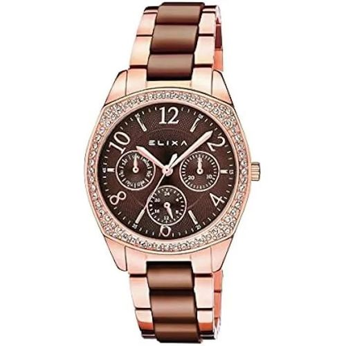 Montre - Elixa - E111-L446 - Ø 35 Mm - Acier Inoxydable - Étanche 5 Atm