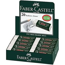 Gommes À Effacer - Faber-Castell - 7081 N - Boîte De 20 - Élimine Graphite Et Couleur