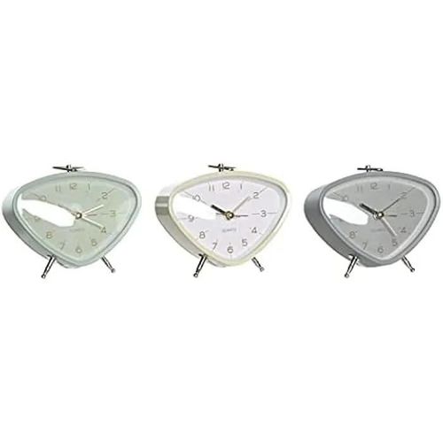 Réveil - DKD Home Decor - Standard - Blanc - PVC et métal - 11,5 x 4 x 10 cm