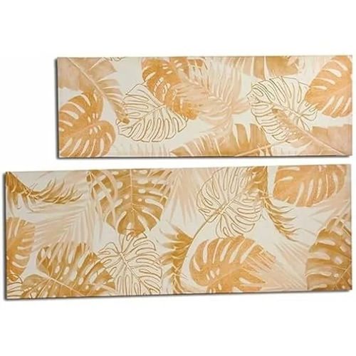 Gift Decor Impression sur toile feuille de plante dorée 135 x 45 x 1,5 cm (6 unités)