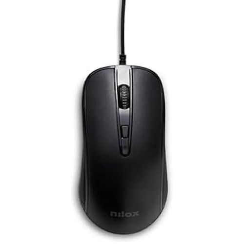 Souris USB avec câble - NILOX - Noir - Technologie Optique