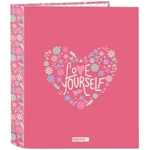 Classeur - Safta - Feeling - 4 Anneaux - Couverture Rigide - Multicolore - 27 X 6 Cm