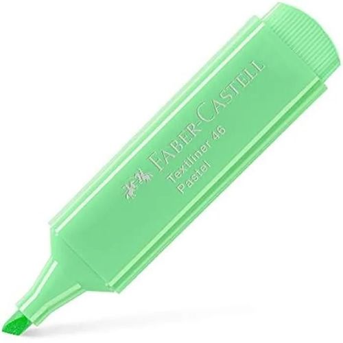 Marqueur Textliner - Faber-Castell - 1546 66 10 Lu - Couleurs Pastel - Pointe Biseautée - 10 Pièces