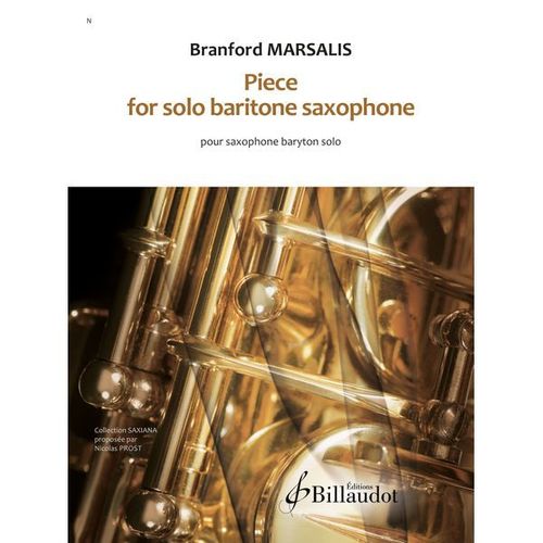 Piece For Solo Baritone Saxophone - Branford Marsalis - Gb10571 9790043105718
