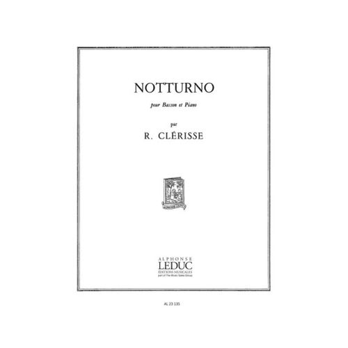 Robert Clerisse : Notturno - Recueil Basson Et Piano 9790046231353 Al23135