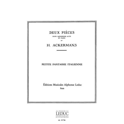 Hippolyte Ackermans : Petite Fantaisie Italienne - Recueil Saxophone E-Flat And Piano 9790046197260 Al19726