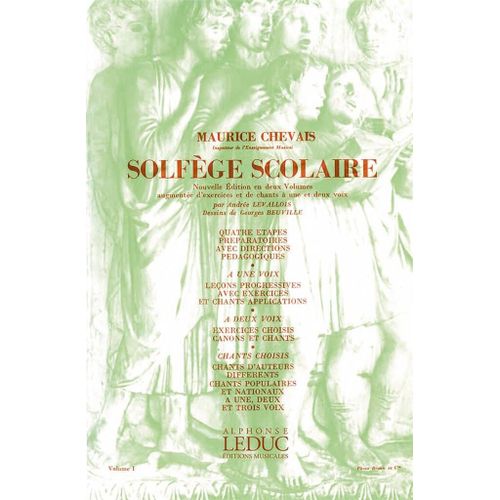 Maurice Chevais : Maurice Chevais: Solfege Scolaire Vol.1 - Recueil 9790046237089 Al23708