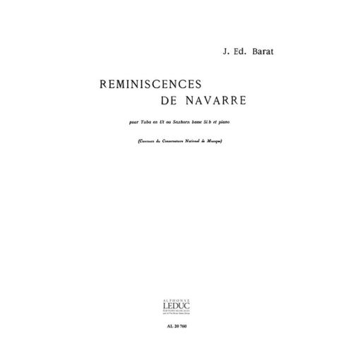 Jacques Barat : Reminiscences De Navarre - Recueil Tuba In C Or Tenor Horn B-Flat And Piano 9790046207600 Al20760