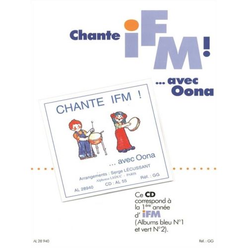 I.F.M. Chante ... Avec Oona ! - Cd Chant 9790046289408 Al28940