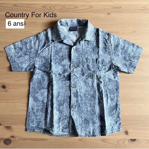 Chemise Flowers Power Bleu 6 Ans Cfk