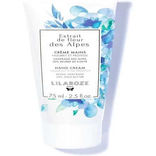 Lilaroze Paris Crème Mains Extrait De Fleur Des Alpes Nourrit Et Protège 75ml 