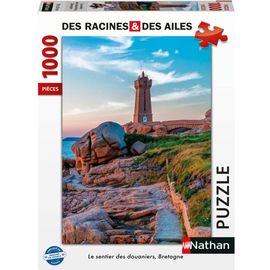 Puzzle N Nathan Puzzle 1000 P - Le Sentier Des Douaniers, Bretagne / Des Racines Et Des Ailes