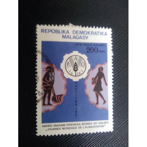Timbre Madagascar Yt 657 Journée Mondiale De L'alimentation 1981 (030309 )