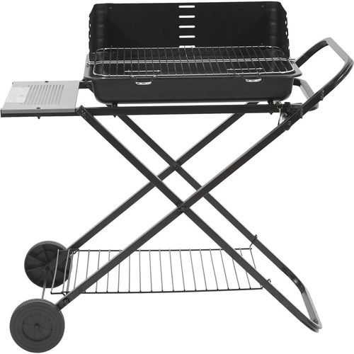 Barbecue à Charbon de Bois sur Chariot Manilla Pliable Rectangle