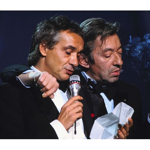 Photo Serge Gainsbourg Michel Sardou 20 20x25cm