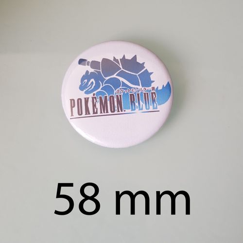 Le Badge Collector Emblématique De Pokémon Bleu - Badge 58 Mm