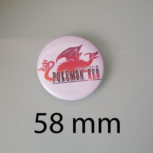 Le Badge Collector Emblématique De Pokémon Rouge - Badge 58 Mm