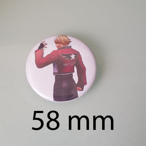 Rock Emblématique Du Combattant Rebelle De King Of Fighters - Badge 58 Mm