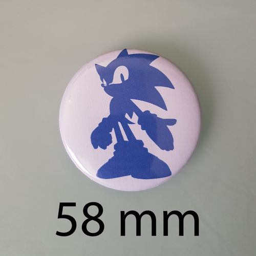Sonic, La Légende Du Jeu Vidéo Sur Ce Badge Emblématique - Badge 58 Mm