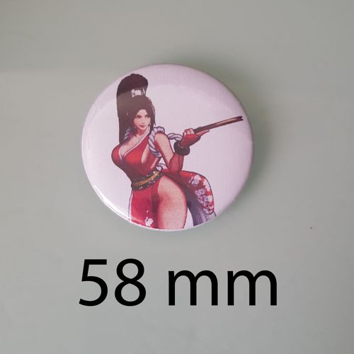 Mai Shiranui, La Kunoichi Féline Et Fougueuse De King Of Fighters - Badge 58 Mm