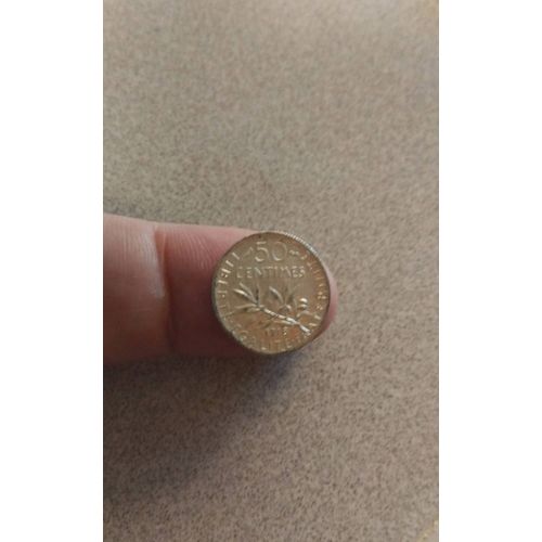 Piece Argent 50 Centimes Semeuse 1918