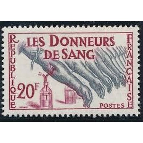 Hommage Aux Donneurs De Sang Année 1959 N° 1220 Yvert Et Tellier Luxe