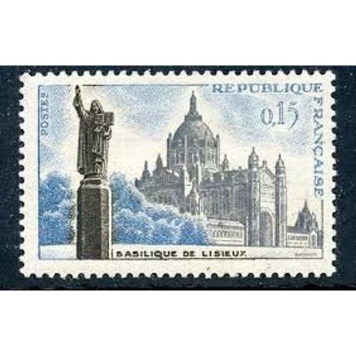 Basilique De Lisieux Année 1960 N° 1268 Yvert Et Tellier Luxe