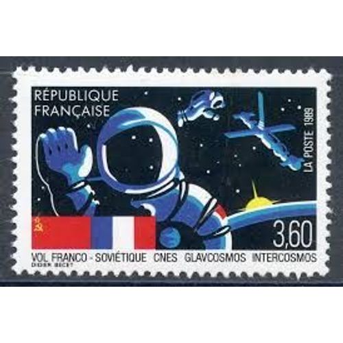 Vol Franco-Soviétique C.N.E.S. Cosmonaute Année 1989 N° 2571 Yvert Et Tellier Luxe
